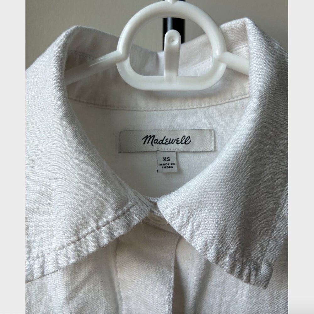 Madewell White Linen Shirt - Picture 8 of 13